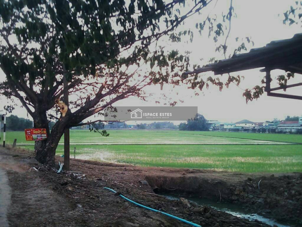 ขายที่ดิน 30-3-59.6 ไร่ อ.สามโคก ต.ท้ายเกาะ จ.ปทุมธานี ติดถนนใหญ่  3111 ปทุมธานี-สามโคก-เสนา ที่ดินแปลงสวย เหมาะทำการลงทุน สร้างโรงงาน โกดัง ฯลฯ